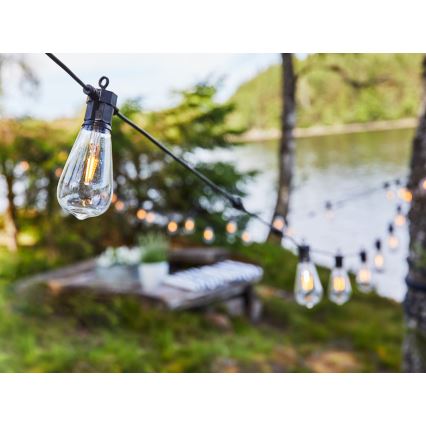 Markslöjd 107293 - LED Ulkokäyttöön tarkoitettu koristevalosarja GIRLANDA GARDEN 10xLED 5,5m IP44