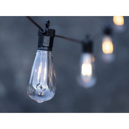 Markslöjd 107293 - LED Ulkokäyttöön tarkoitettu koristevalosarja GIRLANDA GARDEN 10xLED 5,5m IP44