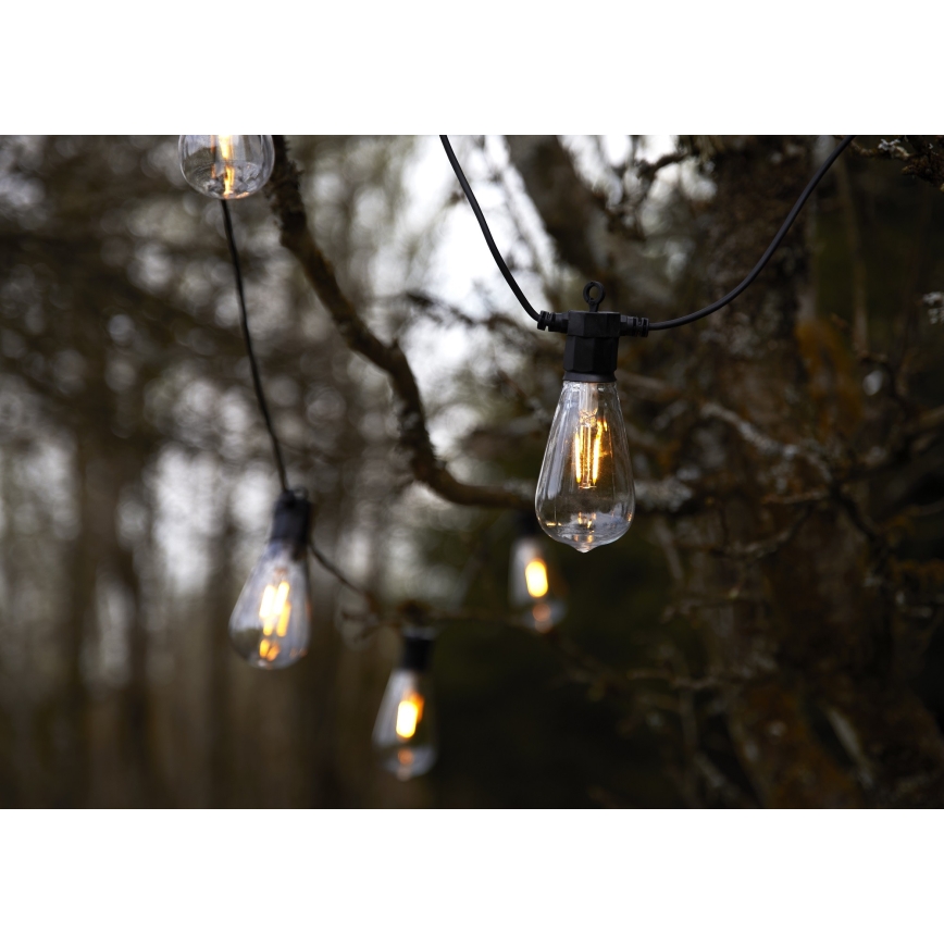Markslöjd 107293 - LED Ulkokäyttöön tarkoitettu koristevalosarja GIRLANDA GARDEN 10xLED 5,5m IP44