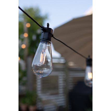 Markslöjd 107293 - LED Ulkokäyttöön tarkoitettu koristevalosarja GIRLANDA GARDEN 10xLED 5,5m IP44