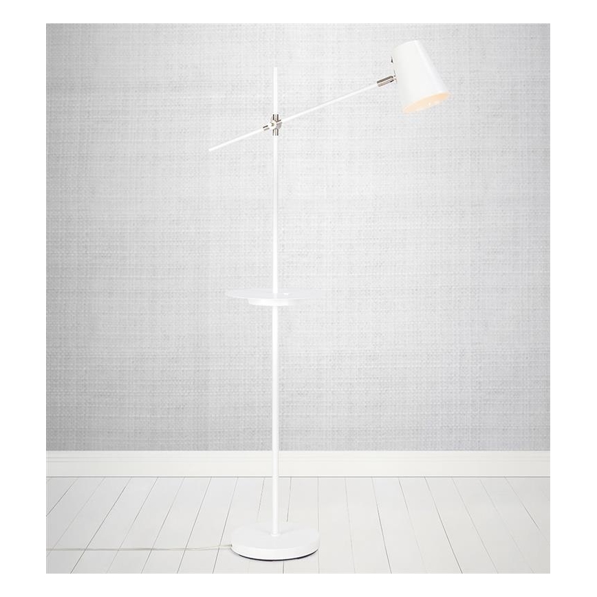 Markslöjd 107308 - Floor lamp USB LINEAR 1xE14/40W/230V