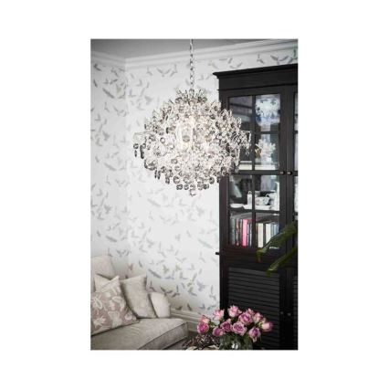 Markslöjd 107415 - Kristalli-ketjukattokruunu HIDDEN 6xE14/40W/230V