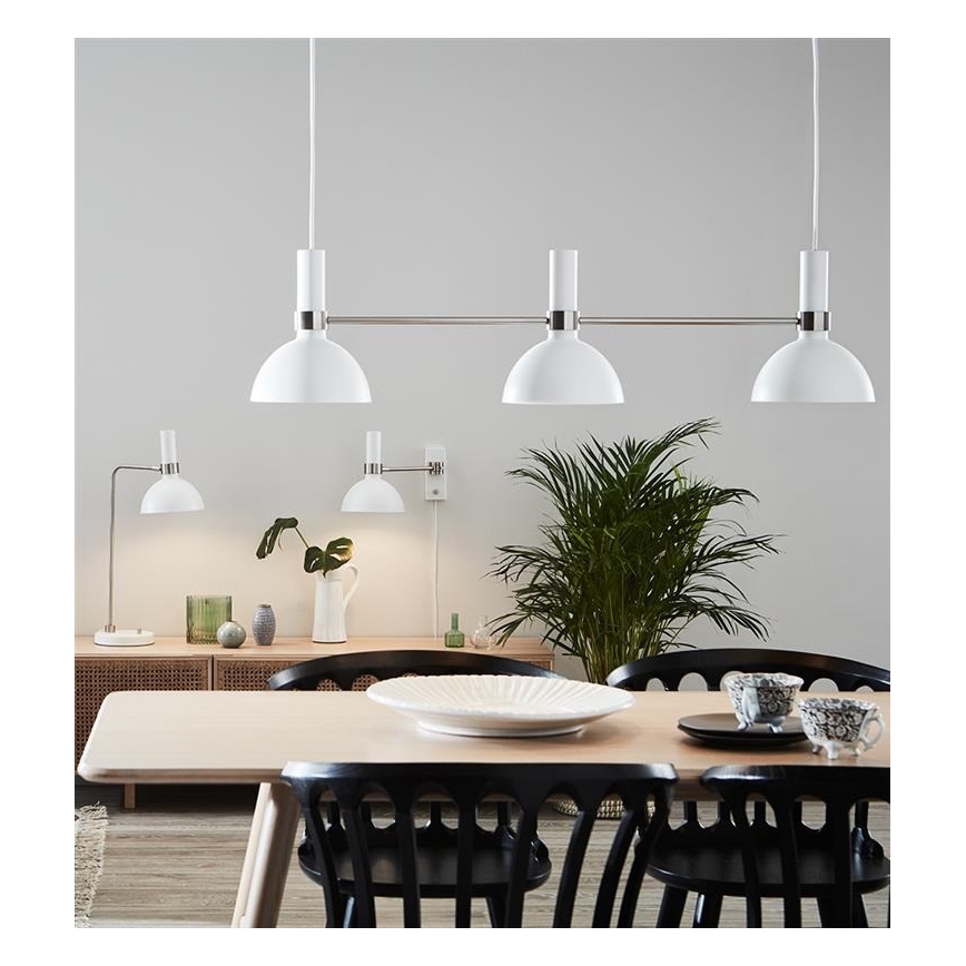 Markslöjd 107500 - Kattokruunu narulla LARRY 3xE27/60W/230V