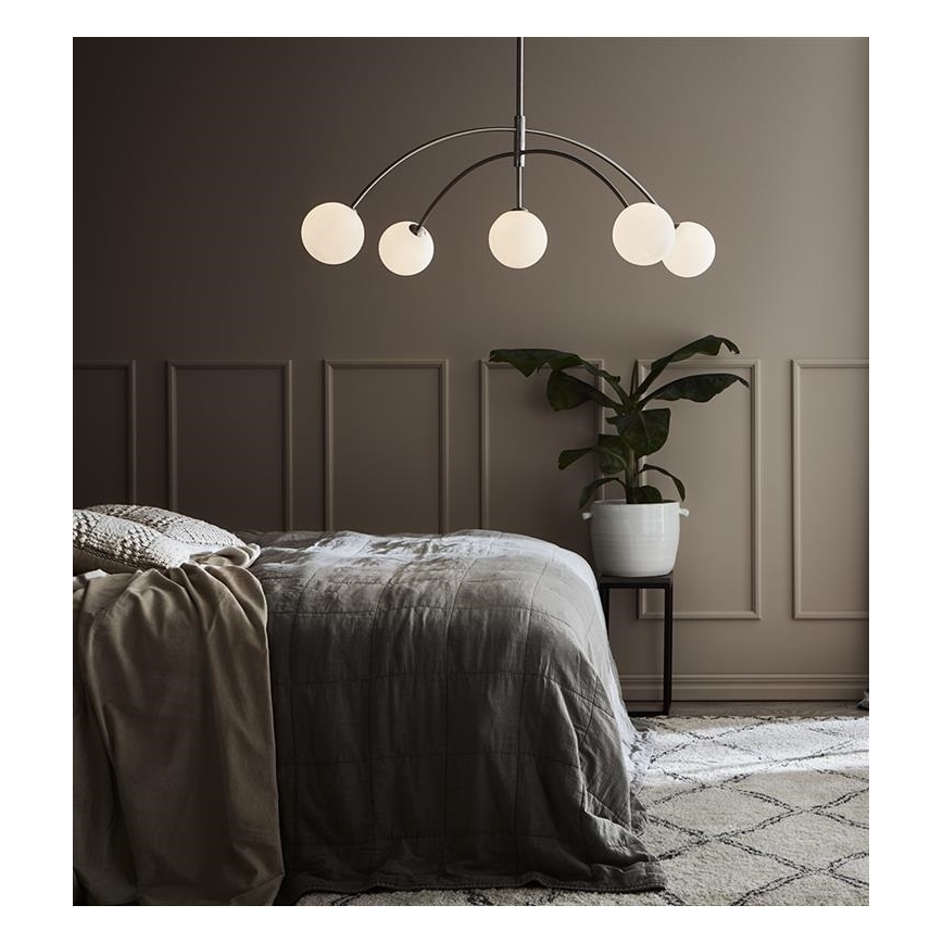 Markslöjd 107559 - Kattokruunu narulla HEAVEN 5xG9/28W/230V