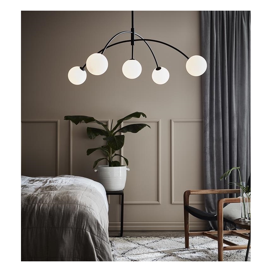 Markslöjd 107560 - Kattokruunu narulla HEAVEN 5xG9/28W/230V