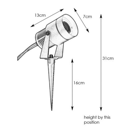 Markslöjd 107714 - LED-ulkovalaisin GARDEN24 LED/6W/24V IP44 mattakromi