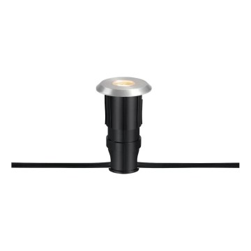 Markslöjd 107716 - LED-upotettava ulkovalaisin GARDEN24 LED/0,8W/24V IP44 musta/mattakromi