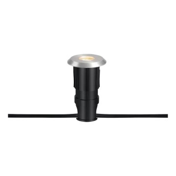 Markslöjd 107717 - LED-uppoasennettava ulkovalaisin GARDEN24 LED/3W/24V IP44 musta/mattakromi