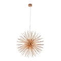 Markslöjd 107752 - Kattokruunu johdossa SOLEIL 12xE14/20W/260V Ruusukulta