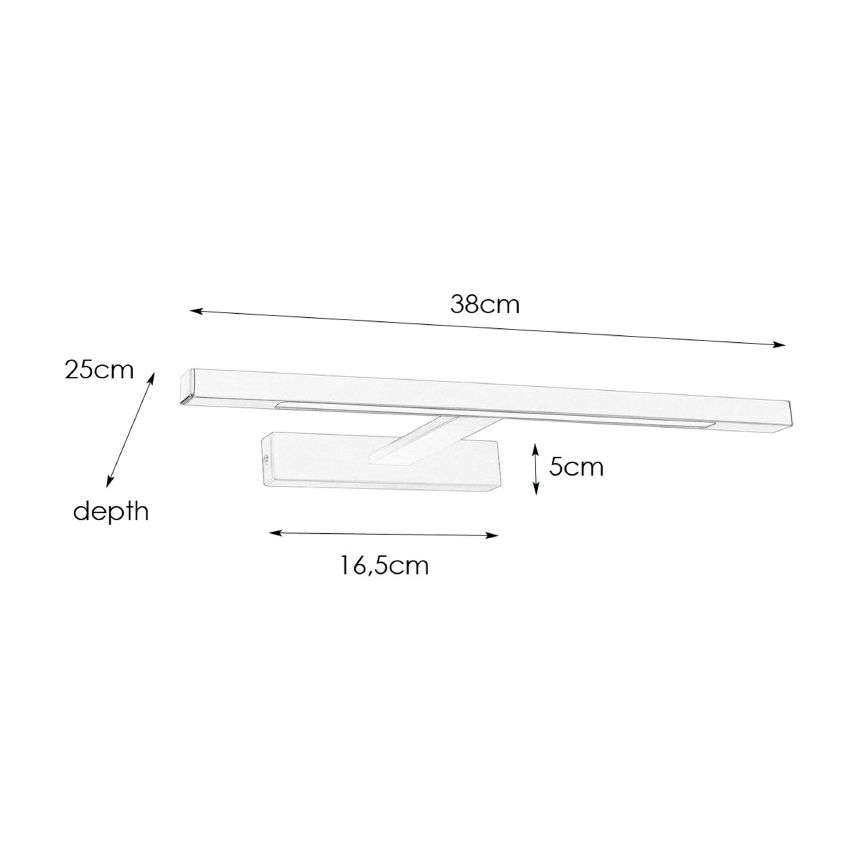 Markslöjd 107865 - NEPTUNUS LED-peilivalon kylpyhuoneeseen LED/6W/230V IP44