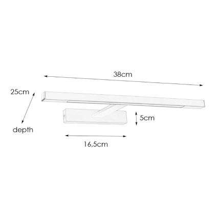 Markslöjd 107910 - LED-peilivalaisin kylpyhuoneeseen NEPTUNUS LED/6W/230V IP44