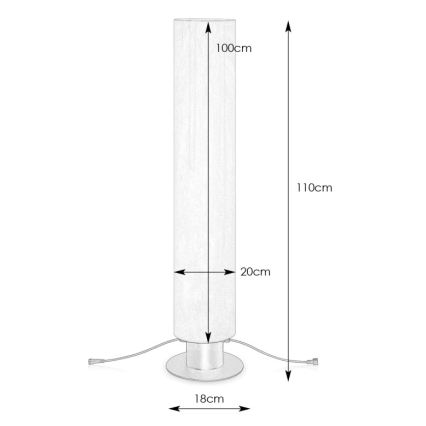 Markslöjd 107986 - LED-ulkovalaisin GARDEN24 LED/20W/24V 110 cm IP44 musta