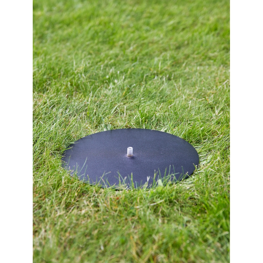 Markslöjd 107996 - GARDEN24-asennuspohja, halkaisija 25 cm, musta