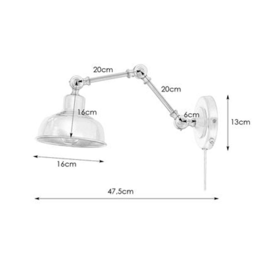 Markslöjd 108115 - Seinävalaisin GRIMSTAD 1xE27 / 60W / 230V