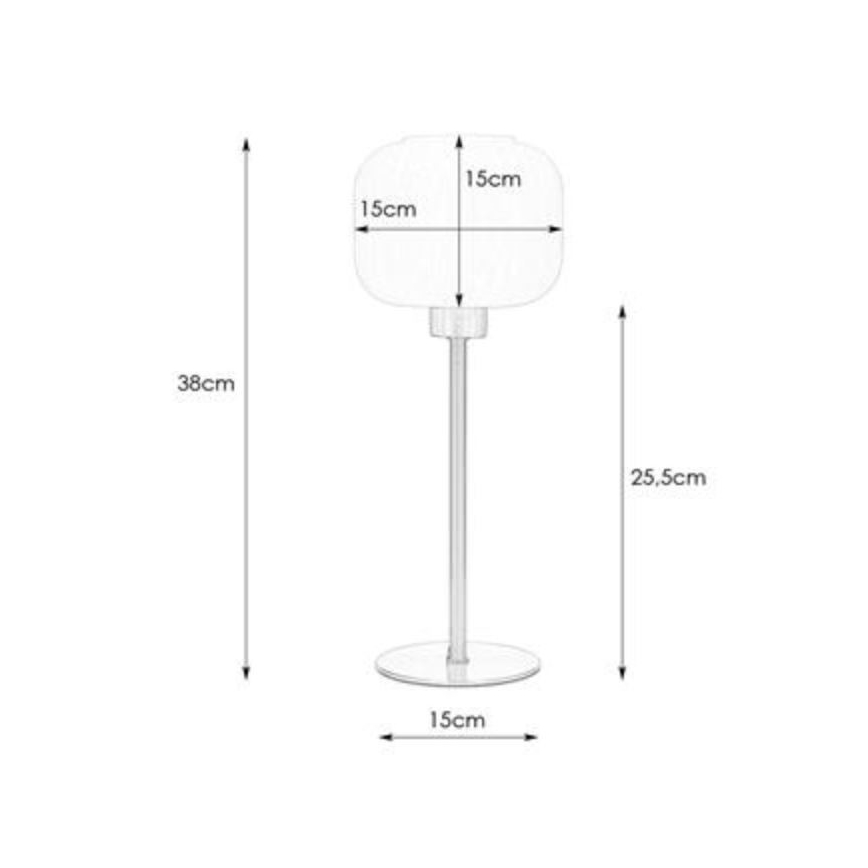 Markslöjd 108121 - Pöytävalaisin SOBER 1xE27/60W/230V mattakromi