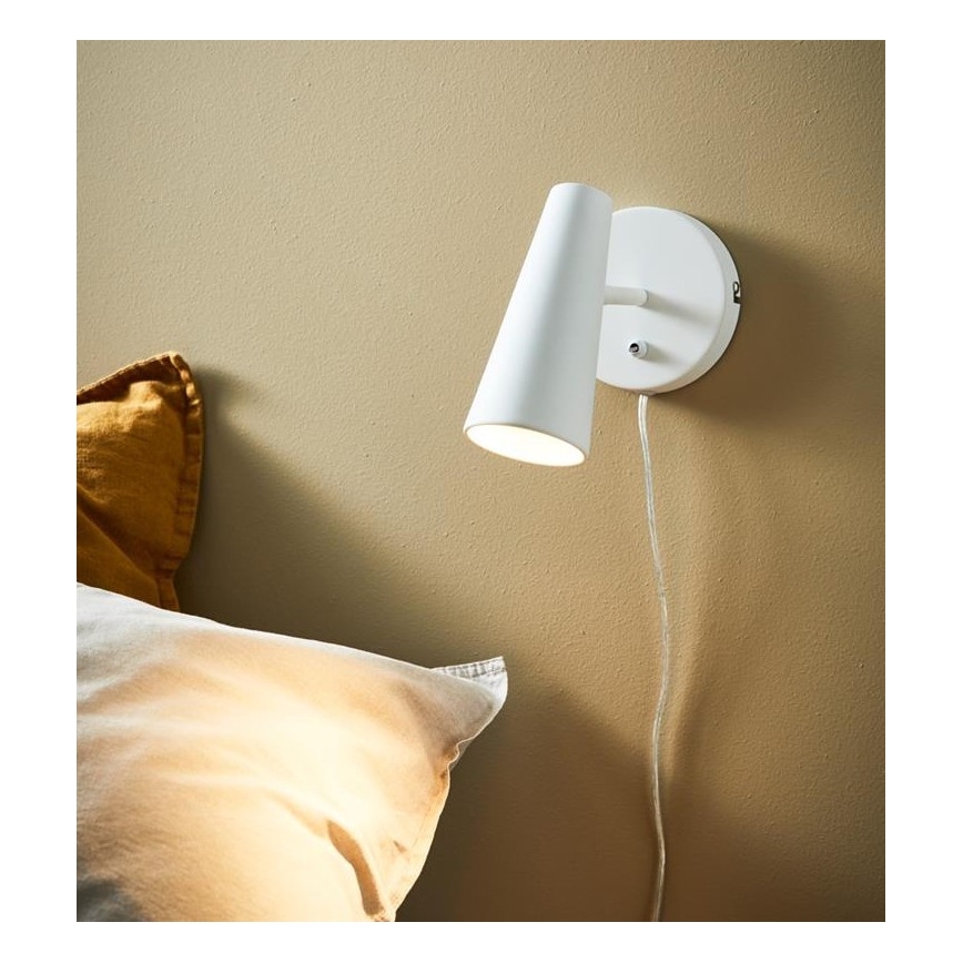 Markslöjd 108199 - Seinävalaisin CREST 1xGU10/7W/230V valkoinen