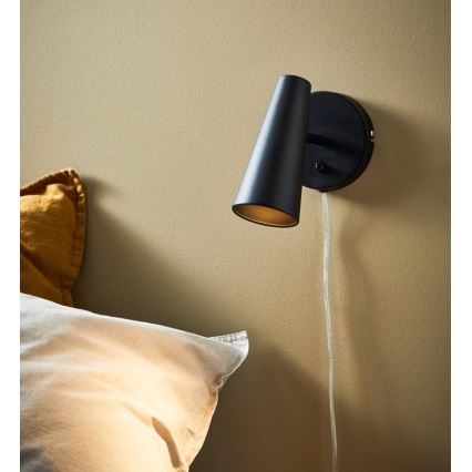 Markslöjd 108200 - Seinävalaisin CREST 1xGU10/7W/230V musta