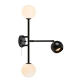Markslöjd 108255 - Seinävalo BESIDE 2xG9/20W/230V + 1xGU10/7W/230V musta