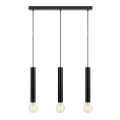 Markslöjd 108262 - Kattokruunu johdossa SENCILLO 3xE27/40W/230V musta