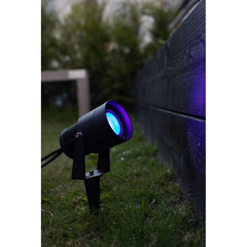 Markslöjd 108404 - RGBW-LED-ulkovalaisin GARDEN24 LED/6W/24V 30 cm IP44 musta
