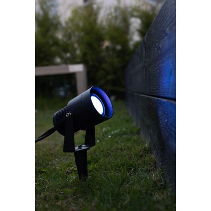 Markslöjd 108404 - RGBW-LED-ulkovalaisin GARDEN24 LED/6W/24V 30 cm IP44 musta