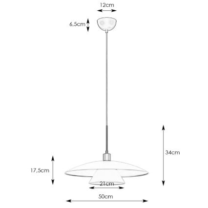 Markslöjd 108431 - Kattokruunu johdossa MILLINGE 1xE27/40W/230V musta