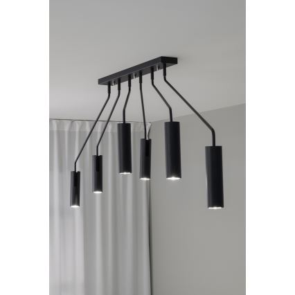 Markslöjd 108508 - Kohdevalo RAMUS 6xGU10/25W/230V musta