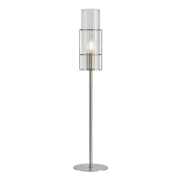 Markslöjd 108558 - Pöytävalaisin TUBO 1xE14/40W/230V 65 cm kiiltävä kromi/clear