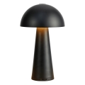 Markslöjd 108655 - himmennettävä ladattava LED-pöytälamppu FUNGI LED/1,5W/5V 2000 mAh IP44 musta