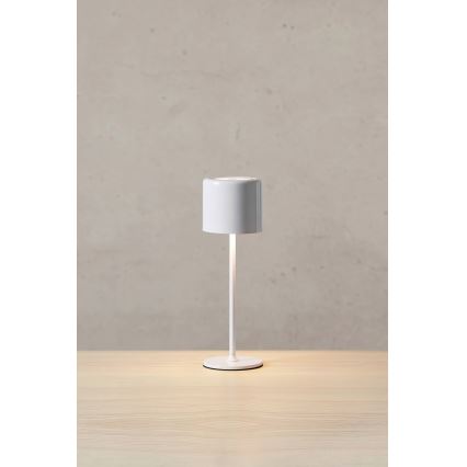 Markslöjd 108658 - LED Himmennettävä ladattava lamppu FILO LED/2W/5V IP44 30 cm valkoinen