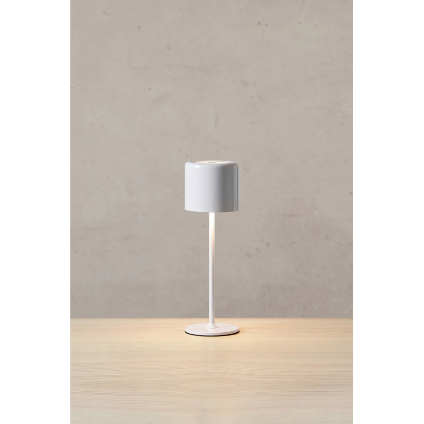 Markslöjd 108658 - LED Himmennettävä ladattava lamppu FILO LED/2W/5V IP44 30 cm valkoinen