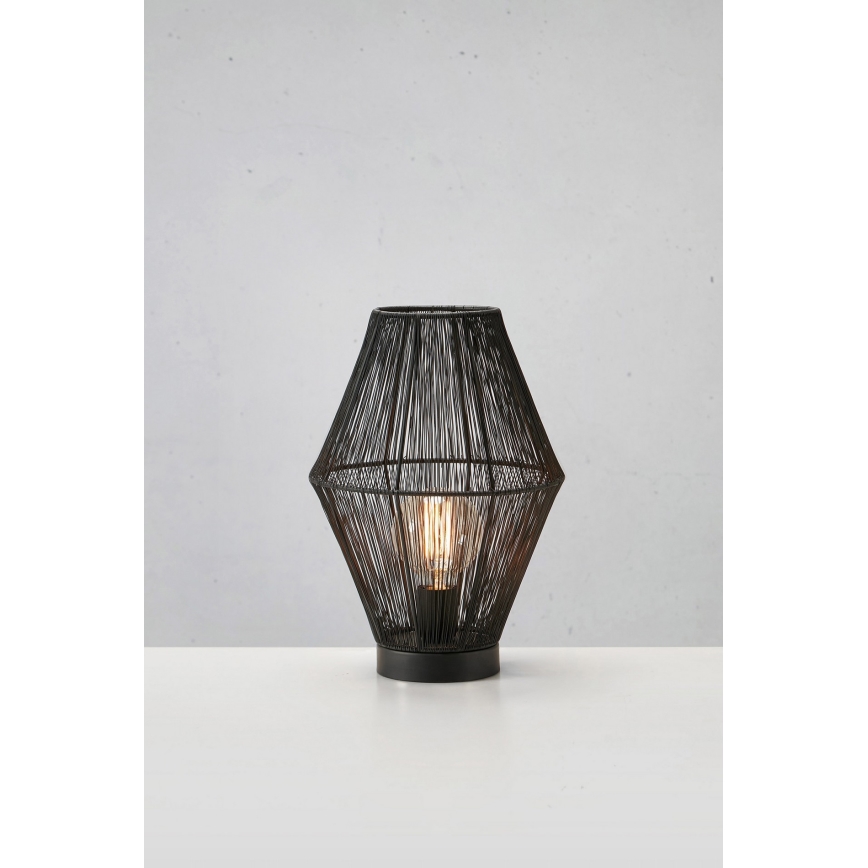 Markslöjd 108666 - Pöytävalaisin CASA 1xE27/40W/230V musta