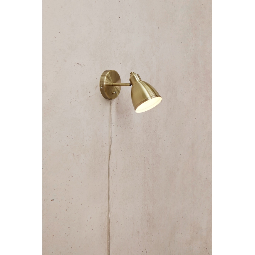 Markslöjd 108714 - Seinävalaisin STORY 1xE14/40W/230V messinki