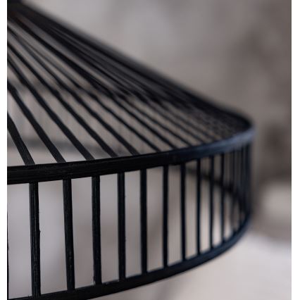 Markslöjd 108782 - Kattokruunu johdossa TAPA 1xE27/40W/230V musta/bambu