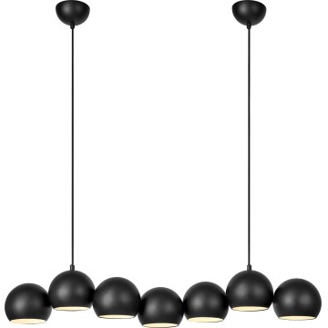 Markslöjd 108860 - Kattokruunu johdossa CUPOLO 7xE14/40W/230V musta