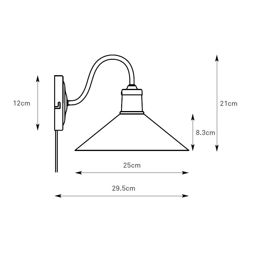 Markslöjd 108865 - Seinävalaisin VELA 1xE27/40W/230V messinki/valkoinen