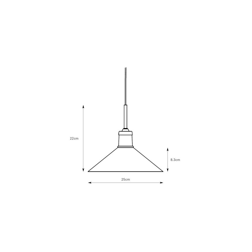 Markslöjd 108868 - Kattokruunu johdossa VELA 1xE27/40W/230V messinki/vihreä
