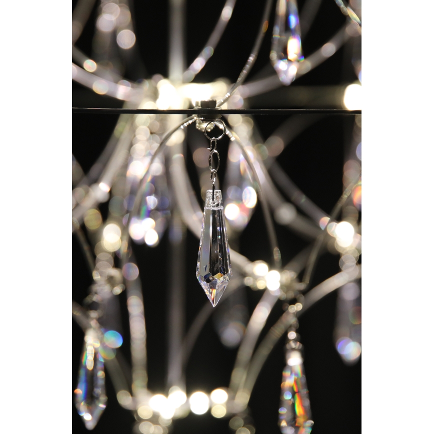 Markslöjd 108869 - LED Himmennettävä kristallikruunu narussa EFESOS LED/14W/230V halkaisija 60 cm