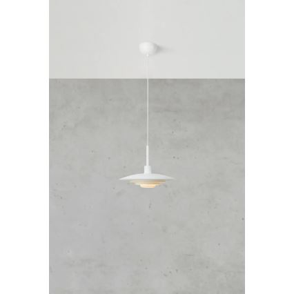 Markslöjd 108874 - Riippuvalaisin PINY 1xE27/60W/230V, halkaisija 35 cm, valkoinen