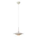 Markslöjd 108875 - Riippuvalaisin vaijerilla PINY 1xE27/60W/230V, halkaisija 35 cm, beige