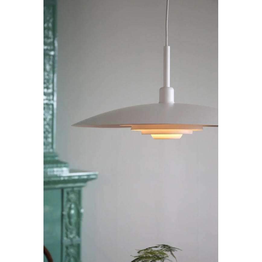 Markslöjd 108876 - Riippuvalaisin vaijerilla PINY 1xE27/60W/230V Ø 57 cm valkoinen