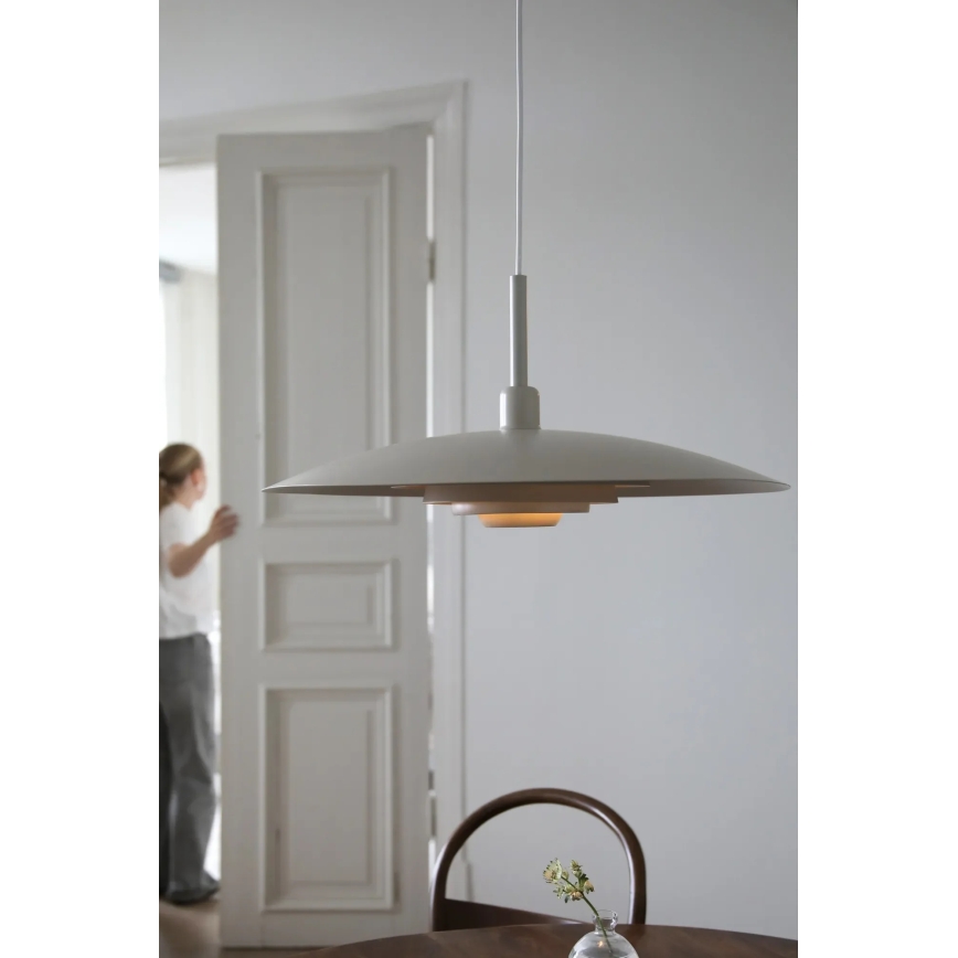 Markslöjd 108877 - Riippuvalaisin PINY kaapelikiinnityksellä 1xE27/60W/230V halkaisija 57 cm beige