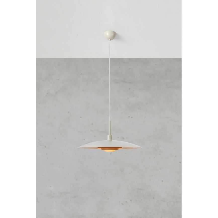 Markslöjd 108877 - Riippuvalaisin PINY kaapelikiinnityksellä 1xE27/60W/230V halkaisija 57 cm beige