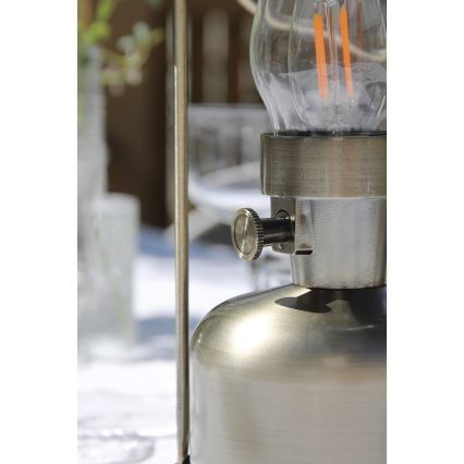 Markslöjd 108894 - LED-himmennettävä ulkokäyttöön ladattava pöytälamppu FANOS LED/2,5W/3,7V 4000 mAh IP44 messinki