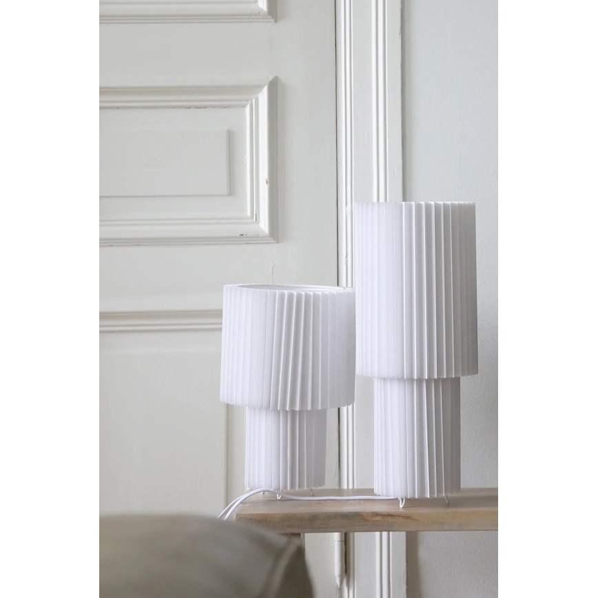 Markslöjd 108895 - CATIS pöytävalaisin 1xE27/60W/230V 32 cm valkoinen