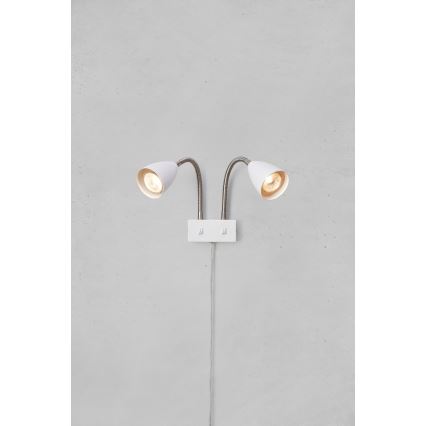 Markslöjd 108900 - CIRO-seinäspotti 2x GU10/7W/230V, valkoinen