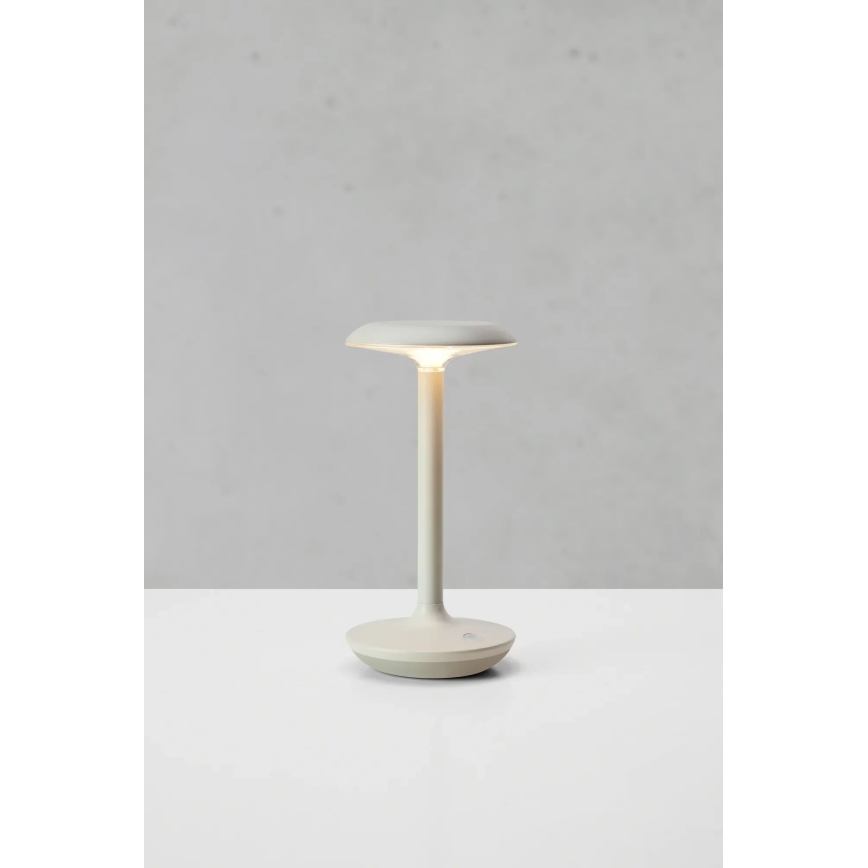 Markslöjd 108917 - LED Himmennettävä ulko ladattava pöytävalaisin PETIT LED/2W/1800 mAh 2200/2700/3000K IP44 harmaa