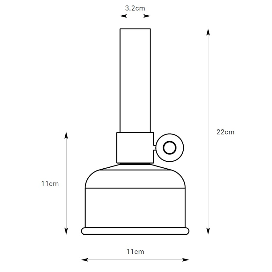 Markslöjd 108919 - LED Himmennettävä ulko ladattava pöytävalaisin ASTRID LED/2W/1200 mAh IP44 musta