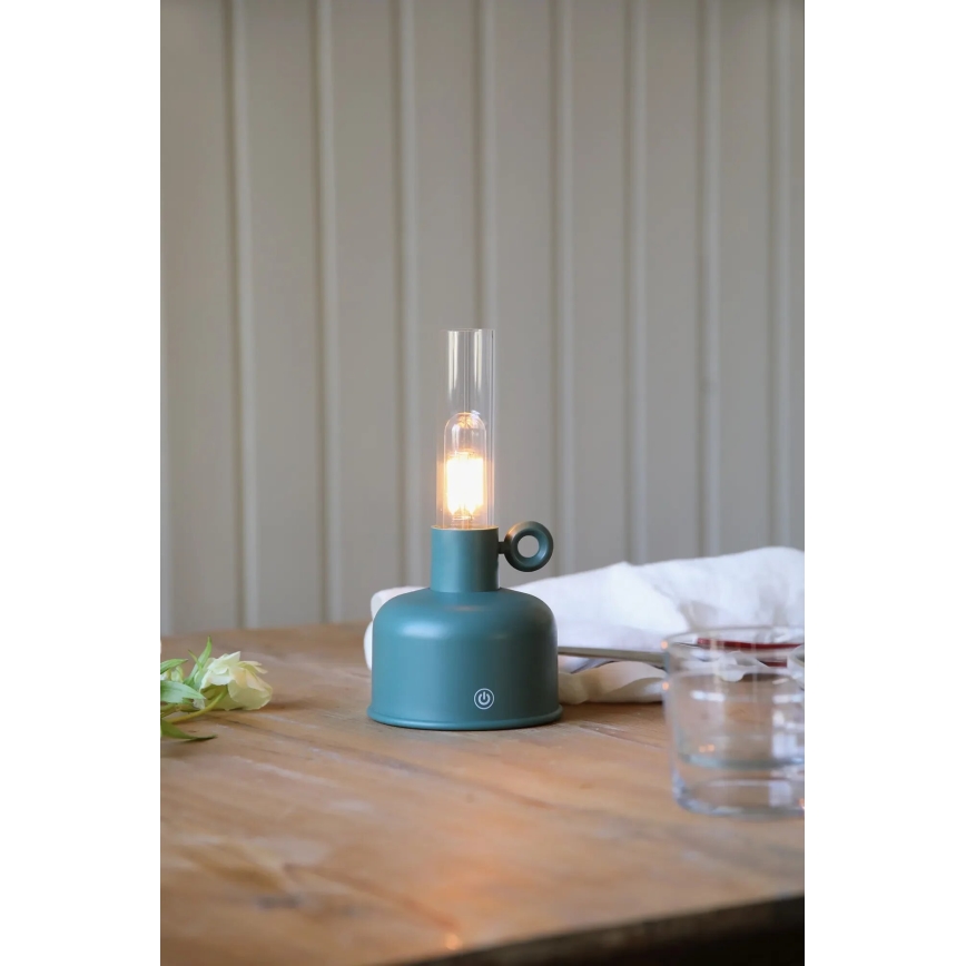 Markslöjd 108920 - LED Himmennettävä ulko ladattava pöytävalaisin ASTRID LED/2W/1200 mAh IP44 vihreä