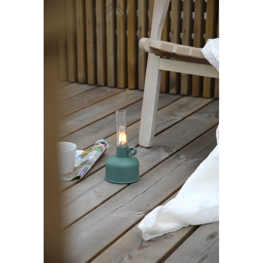 Markslöjd 108920 - LED Himmennettävä ulko ladattava pöytävalaisin ASTRID LED/2W/1200 mAh IP44 vihreä